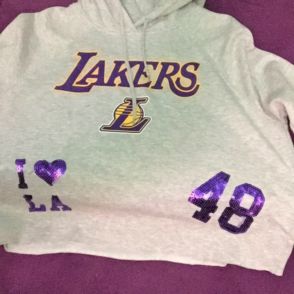 Lakers crop top sweatshirt